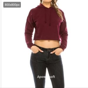 Jenna Dewan for Daskin Cropped hooded sweatshirt size Small 🌟